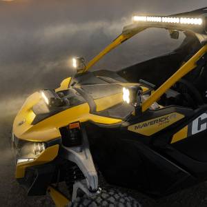 Baja Designs - Baja Designs XL Sport A-Pillar Kit for Can-Am (2024-25) Maverick R, Driving/Combo Light Pattern, Clear Lens - Image 3