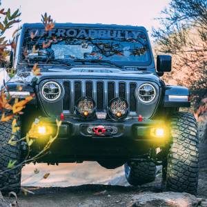 Baja Designs - Baja Designs Squadron-R SAE Fog Pocket Light Kit for Jeep (2020-25) Gladiator / (2018-25) Wrangler JL w/ OE Rubicon Bumper, SAE Fog Light Pattern, Baja Amber Lens - Image 3
