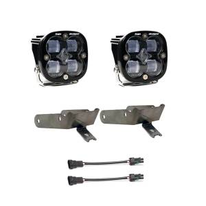 Baja Designs Squadron SAE Fog Pocket Light Kit for Ford (1999-10) F-250/350 Super Duty (SAE Fog Light Pattern, Clear Lens)