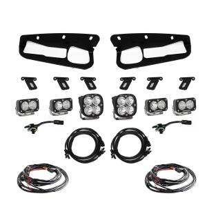 Baja Designs Squadron Sport/S2 Sport Fog Pocket Light Kit for Ford (2021-25) Bronco / (2022-25) Bronco Raptor, Multi-Pattern Light Pattern, Clear Lens, Toggle Wiring