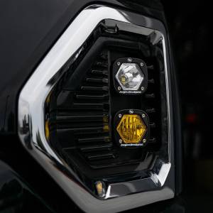Baja Designs - Baja Designs S1 Dual Fog Pocket Light Kit for GMC (2019-22) Sierra 1500, Wide Cornering/Spot Light Pattern, Clear/Clear Lens - Image 4
