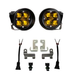 Baja Designs Squadron-R SAE Fog Pocket Light Kit for Toyota (2016-21) RAV4 / (2014-19) Highlander, SAE Fog Light Pattern, Baja Amber Lens