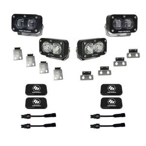 Baja Designs S2 SAE/S2 Pro Fog Pocket Kit for Ford (2021-25) F-150 Raptor / (2023-25) Bronco Raptor / (2024-25) F-150 Raptor 37/R, Clear Lens