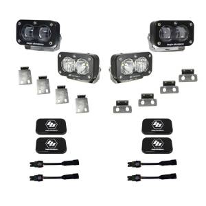 Baja Designs S2 SAE/S2 Sport Fog Pocket Kit for Ford (2021-25) F-150 Raptor / (2023-25) Bronco Raptor / (2024-25) F-150 Raptor 37/R, Clear Lens