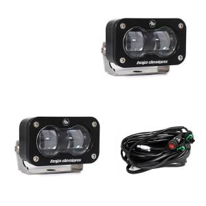 Baja Designs S2 SAE LED Auxiliary Light Pod Pair, Clear - Universal