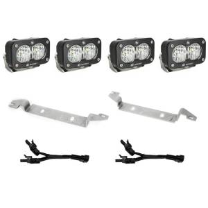 Baja Designs S2 Sport Dual Fog Pocket Light Kit for Toyota (2024-25) Tacoma, Wide Cornering Light Pattern, Clear Lens