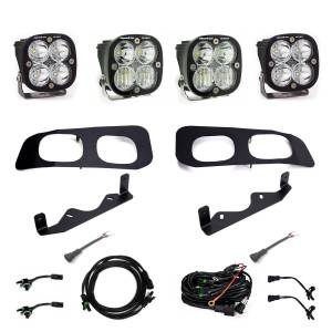 Baja Designs Squadron Sport Dual Fog Pocket Light Kit for Ford (2023-25) F-250/350 Super Duty, Multi-Pattern Light Pattern, Clear lens, Toggle Wiring