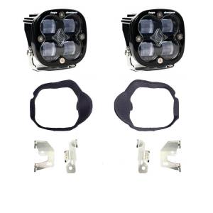 Baja Designs Squadron SAE Fog Pocket Light Kit for Mercedes (2014-18) Sprinter Van, SAE Fog Light Pattern, Clear Lens