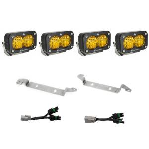 Baja Designs - Baja Designs S2 Sport OEM Fog Light Replacement Kit for Toyota (2024-25) Tacoma, TRD Pro/Trailhunter, Wide Cornering Light Pattern, Amber Lens - Image 1