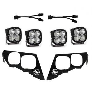 Baja Designs Squadron Sport Headlight Kit for Arctic Cat (2020-21) Wildcat XX / Textron (2018-19) Wildcat XX, Mult-Pattern Light Pattern, Clear Lens
