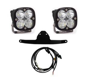 Baja Designs Squadron Sport Frame Mount Light Kit for Honda (2016-20) Africa Twin, Driving/Combo Light Pattern, Clear Lens