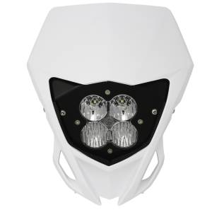 Baja Designs XL Sport Headlight Kit w/ Shell for Yamaha (2016-18) YZ250FX/YZ450FX, Driving/Combo Light Pattern, Clear Lens