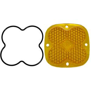 Baja Designs Squadron Light Pod Lens Kit - Universal (Work/Scene Light Pattern, Baja Amber Lens)