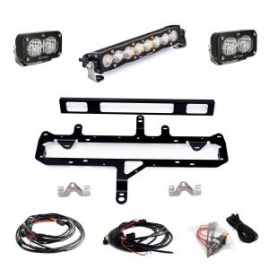 Baja Designs S8 10-inch/S2 Pro Grille Light Kit for Toyota (2024-25) Tacoma TRD Pro, Multi-Pattern Light Pattern, Clear Lens