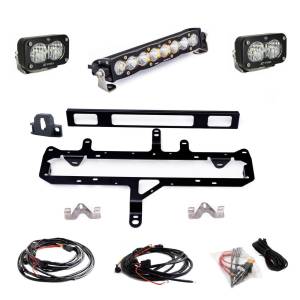 Baja Designs S8 10" Light Bar / S2 Pro TRD Pro Grille Conversion Light Kit for Toyota (2024-25) Tacoma, Multi-Pattern Light Pattern, Clear Lens
