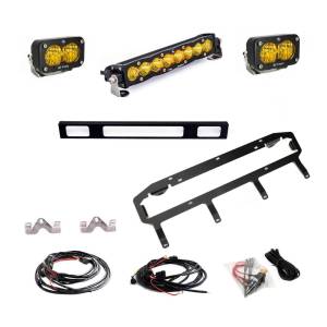 Baja Designs S8 10 Inch S2 Pro Grille Light Replacement Kit for Toyota (2025) 4Runner, TRD Pro, Multi Pattern Light Pattern, Baja Amber Lens