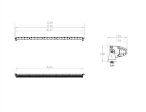 Baja Designs - Baja Designs S8 Straight LED Light Bar - Universal (50 Inch, Spot Light Pattern, Clear Lens) - Image 2