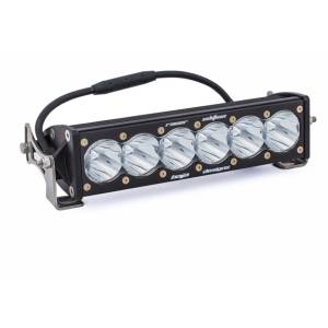 Baja Designs OnX6 Straight LED Light Bar, 10", Racer Spot Light Pattern, Clear Lens - Universal