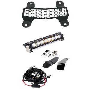 Baja Designs S8 10 Inch Grille Mount Light Bar Kit w/Facia for Arctic Cat (2020-21) Wildcat XX / Textron (2018-19) Wildcat XX, Driving/Combo Light Pattern, Clear Lens