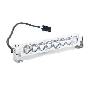 Baja Designs S8 White Straight LED Light Bar - Universal (10 Inch, Driving/Combo Light Pattern, Clear Lens)