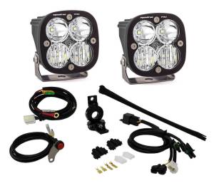 Baja Designs Adventure Bike Squadron Pro Auxiliary Light Kit - Universal, Driving/Combo Light Pattern, Clear Lens, 7/8 Inch Mount