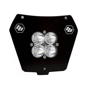Baja Designs Squadron Pro (A/C) Headlight Kit for KTM (2013-16) 200 XC-W/250 SX/250 XC/300 XC, Spot Light Pattern, Clear Lens