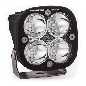 Baja Designs Squadron Sport Black LED Auxiliary Light Pod - Universal (Spot Light Pattern, Clear Lens)