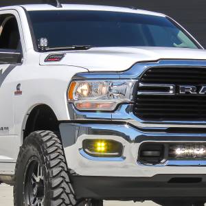 Baja Designs - Baja Designs Squadron Sport Fog Pocket Light Kit for RAM (2019-25) 2500/3500 Big Horn, Wide Cornering Light Pattern, Clear Lens - Image 2