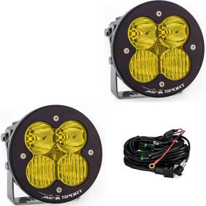 Baja Designs XL-R Sport LED Auxiliary Light Pod Pair - Universal, Driving/Combo Light Pattern, Baja Amber Lens