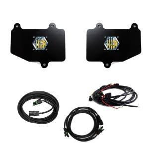 Baja Designs S1 Dual Reverse Light Kit for Jeep (2020-22) Gladiator w/ OE Bumper, Wide Cornering Light Pattern, Clear Lens, Toggle Wiring