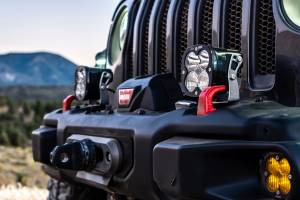 Baja Designs - Baja Designs XL80 Bumper Light Kit for Jeep (2020-25) Gladiator / (2018-25) Wrangler JL w/ OE Steel Bumper, Driving/Combo Light Pattern, Clear Lens, Toggle Wiring - Image 2