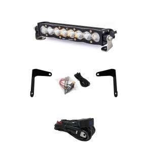 Baja Designs S8 10 Inch Shock Mount Light Bar Kit for Can-Am (2017-24) Maverick X3, Driving/Combo Light Pattern, Clear Lens