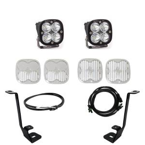 Baja Designs Squadron Pro A-Pillar Light Kit for Ford (2021-22) F-150, Spot Light Pattern, Clear Lens, Upfitter Wiring