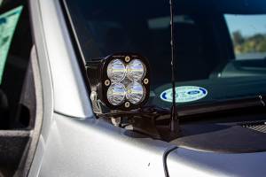 Baja Designs - Baja Designs Squadron Pro A-Pillar Light Kit for Ford (2021-22) F-150, Spot Light Pattern, Clear Lens, Toggle Wiring - Image 2