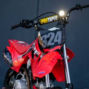 Baja Designs - Baja Designs Moto Electric Start Pit Bike S1 Auxiliary Light Kit, Trail Light Pattern, Clear Lens - Universal - Image 2