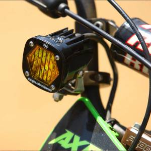 Baja Designs - Baja Designs Moto Electric Start Pit Bike S1 Auxiliary Light Kit, Trail Light Pattern, Baha Amber Lens - Universal - Image 2