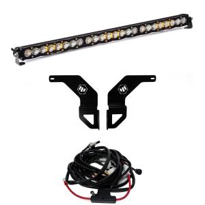 Baja Designs S8 30 inch Bumper Light Kit for Toyota (2016-23) Tacoma, Driving/Combo Light Pattern, Clear Lens