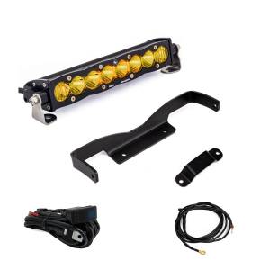 Baja Designs 10" S8 Shock Tower Kit for Can-Am (2024-25) Maverick R, Driving/Combo Light Pattern, Baja Amber Lens