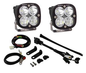 Baja Designs Squadron Sport Frame Mount Light Kit for Triumph (2011-19) Tiger 800XC (Driving/Combo Light Pattern, Clear Lens)