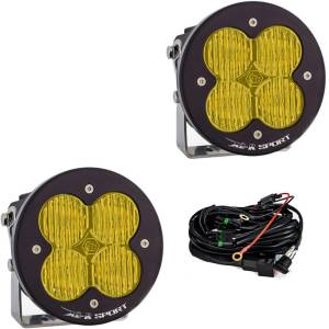 Baja Designs XL-R Sport LED Auxiliary Light Pod Pair - Universal, Wide Cornering Light Pattern, Baja Amber Lens