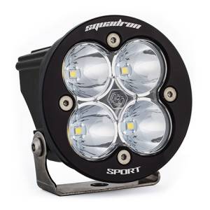 Baja Designs Squadron-R Sport Black LED Auxiliary Light Pod - Universal, Spot Light Pattern, Clear Lens