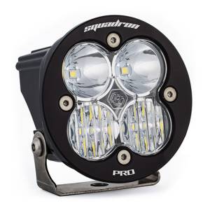 Baja Designs Squadron-R Pro Black LED Auxiliary Light Pod - Universal, Driving/Combo Light Pattern, Clear Lens