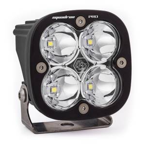 Baja Designs Squadron Pro Black LED Auxiliary Light Pod - Universal, Spot Light Pattern, Clear Lens