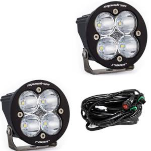 Baja Designs Squadron-R Racer Edition LED Auxiliary Light Pod Pair - Universal (Racer Spot Light Pattern, Clear Lens)