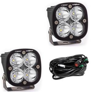 Baja Designs Squadron Racer Edition LED Auxiliary Light Pod Pair - Universal (Racer Spot Light Pattern, Clear Lens)