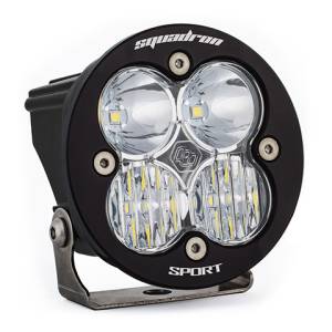 Baja Designs Squadron-R Sport Black LED Auxiliary Light Pod - Universal, Driving/Combo Light Pattern, Clear Lens