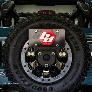 Baja Designs - Baja Designs S1 Dual Reverse Light Kit for Ford (2021-25) Bronco, Wide Cornering, Clear Lens, Toggle Wiring, w/ License Plate Mount - Image 2