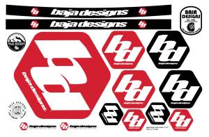 Baja Designs - Baja Designs Sticker Sheet - Universal - Image 1