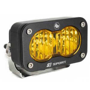 Baja Designs S2 Sport Black LED Auxiliary Light Pod - Universal (Wide Cornering Light Pattern, Baja Amber Lens)