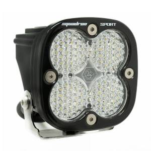 Baja Designs Squadron Sport Black LED Auxiliary Light Pod - Universal (Work/Scene Light Pattern, Clear Lens)